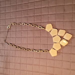 Elegant gold and beige necklace
